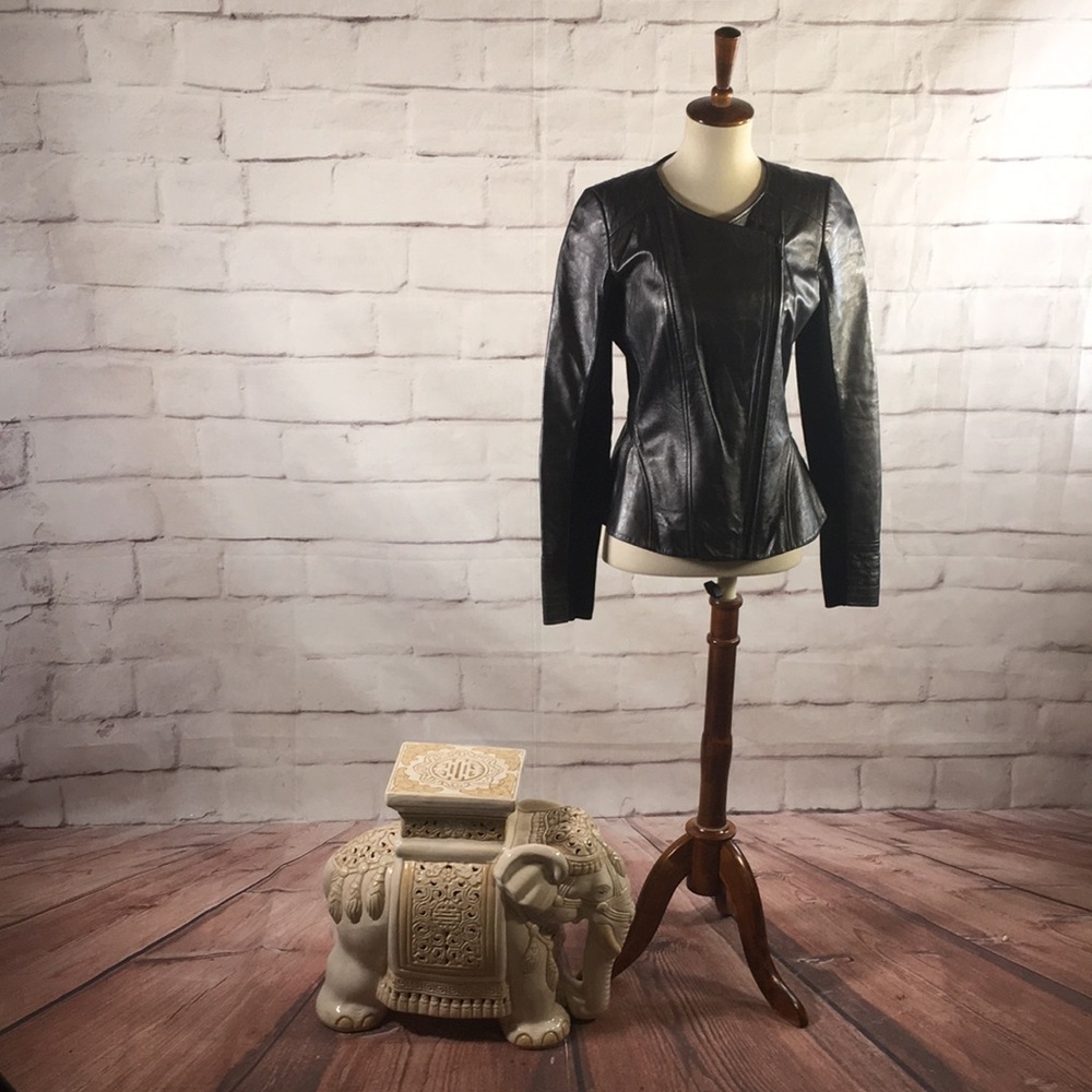 Trouve Leather Moto Jacket